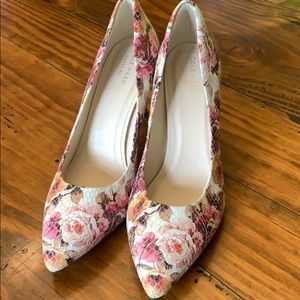 Cole Haan floral heels